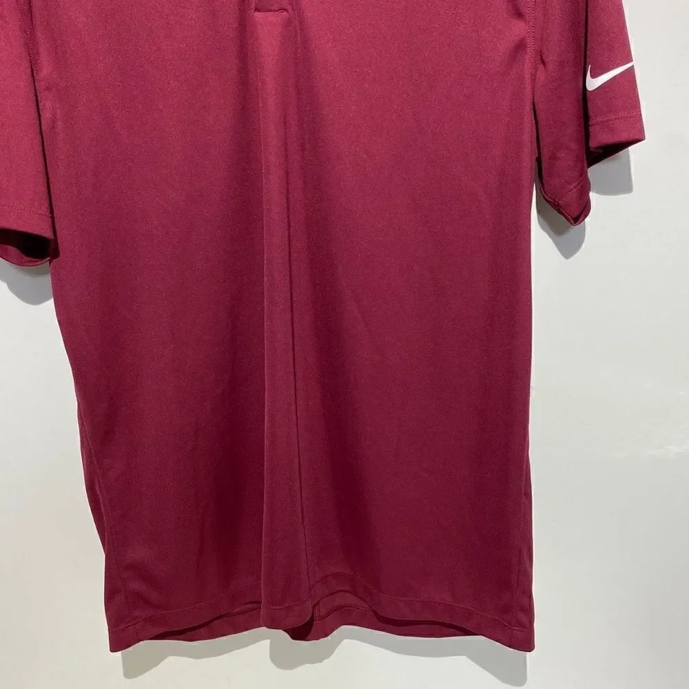Nike‎ Dri-Fit Men's Short Sleeve Red Golf Polo Shirt Size M